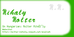 mihaly molter business card